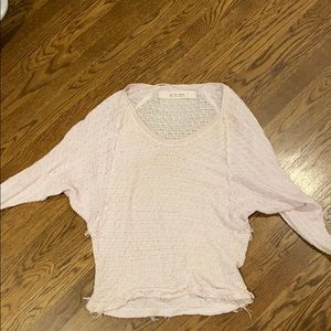 Pink Free People Sweater